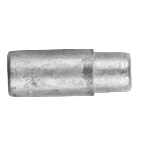 Tecnoseal zink anode set forfra, klar til montering.