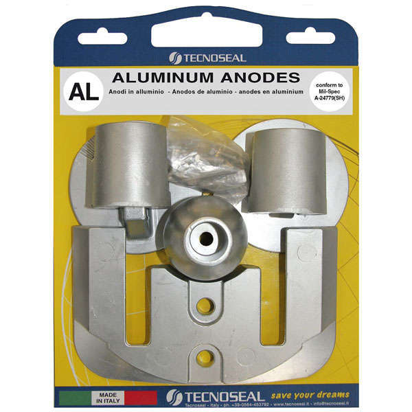 Tecnoseal alu kit til Mercruiser Bravo III set fra siden.