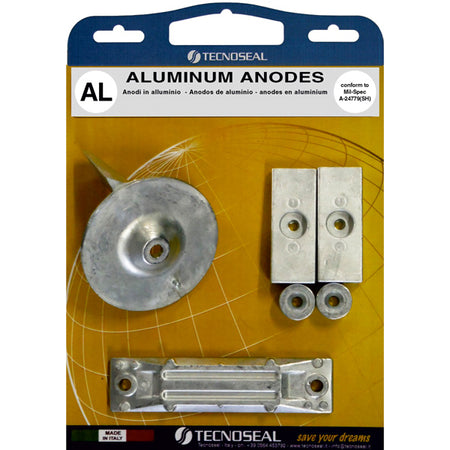 Tecnoseal alu anode kit til Honda på hvid baggrund