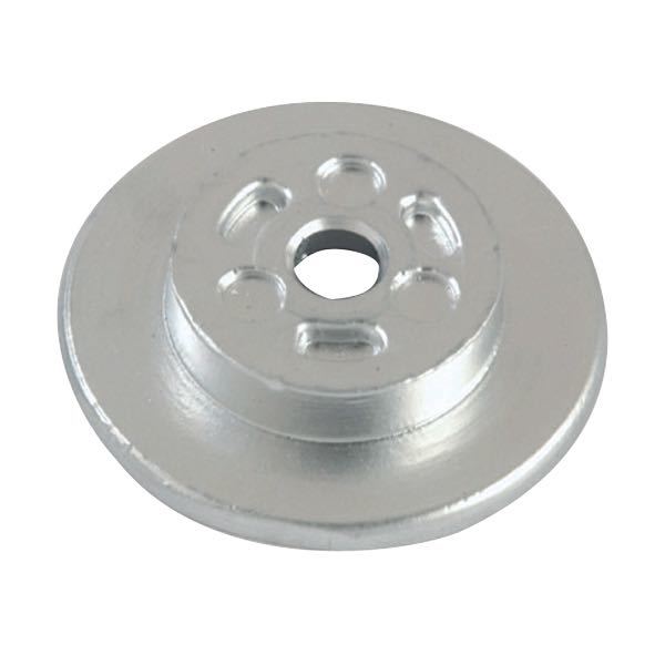 Tecnoseal zinkanode til Tohatsu motor, set forfra med monteringshuller.