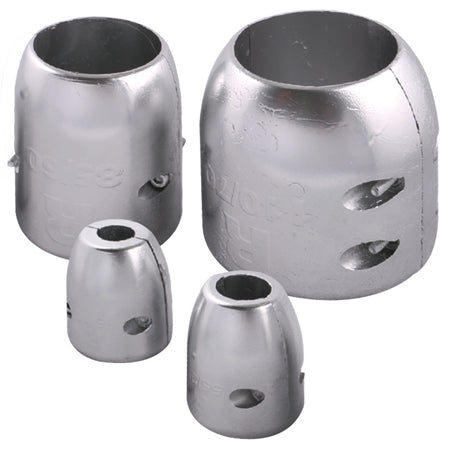 1852 zink akselanode set forfra med monteringshul