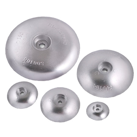 Zink rundanode fra 1852 med diameter Ø110mm, vises fra siden