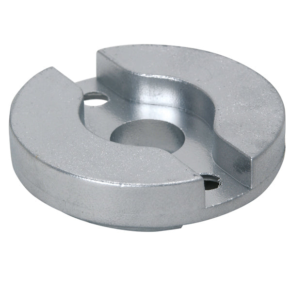 1852 zinkanode montering til bådpropel, set forfra