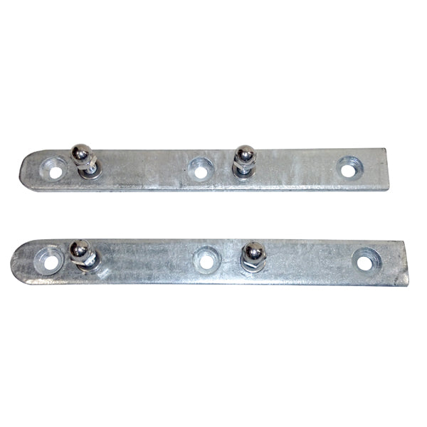 SeaTec beslag til brostige vist i detalje med galvaniseret finish