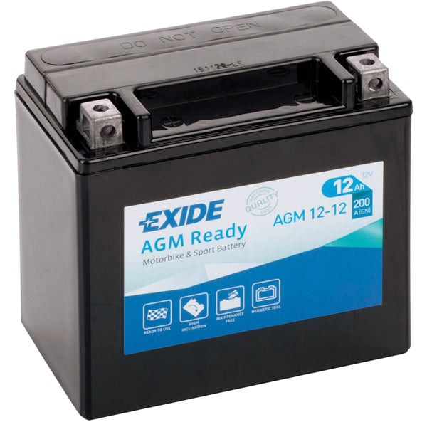 Exide, 12V batteri AGM12-12 12AH 150×90×145 mm