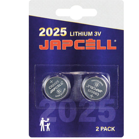 Japcell CR2025 lithium batteri i pakke med 2 stk.