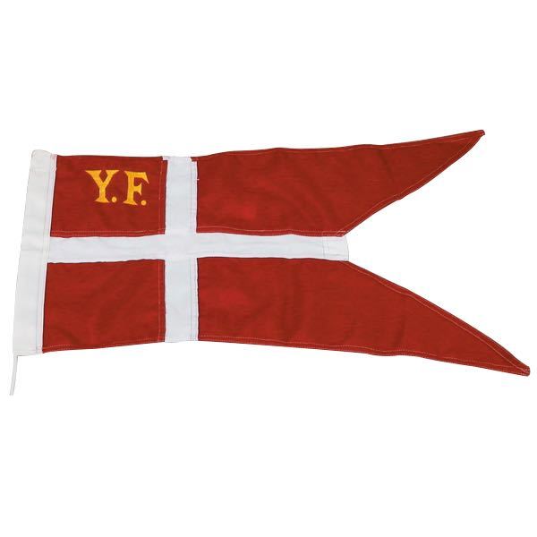 1852 yachtflag i polyester, set klart og flot fra fronten