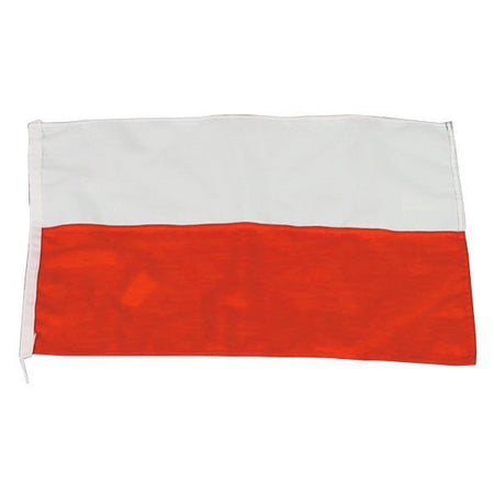 Gæsteflag fra 1852 med Polen-design i størrelse 30x45 cm.