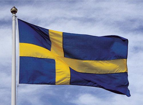 Adela gæsteflag med svensk design i 390x244 cm