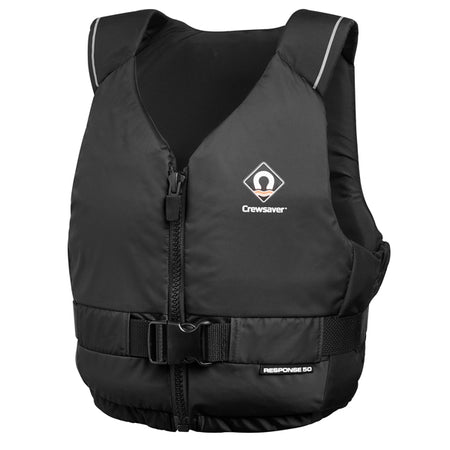 Crewsaver Response 50N flydevest vist bagfra, designet til optimal sikkerhed og komfort.