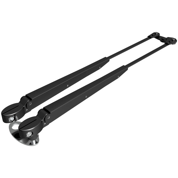 Roca W12 parallelarm viskerblade i sort vist fra siden