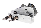 Roca viskermotor 24V med 65mm aksel set fra siden