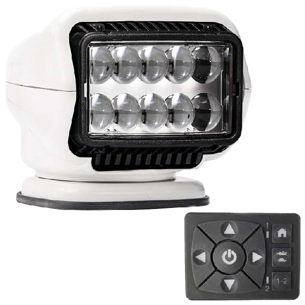 Golight Søgelygte Stryker LED set fra siden med betjeningspanel