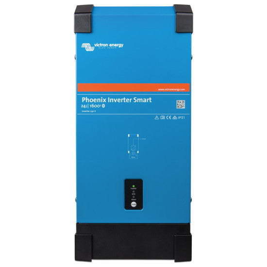 Victron Phoenix Inverter set fra siden med tilslutninger synlige