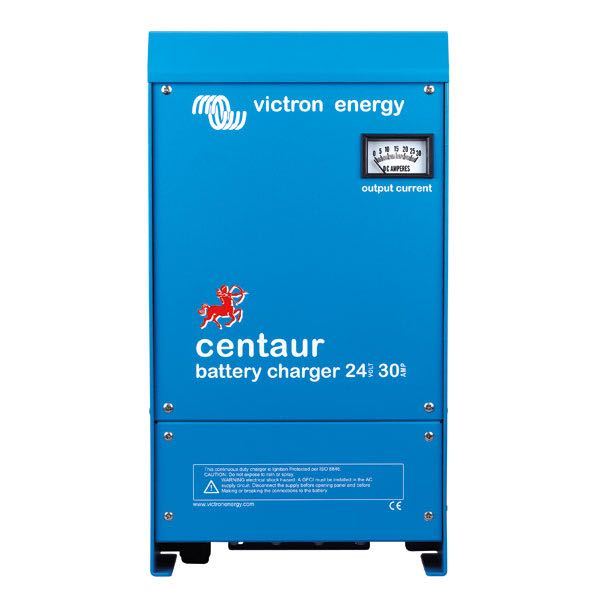 Victron Centaur 24V 60Amp lader set fra fronten.