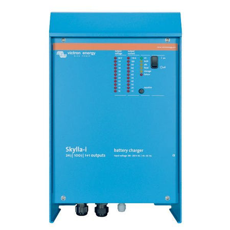 Victron Skylla-i lader 24V 100Amp set forfra, klar til installation.