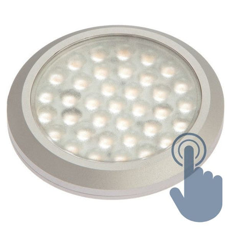 Nautecled DL01 loftslampe set fra undersiden, designet til indbygningsbrug.