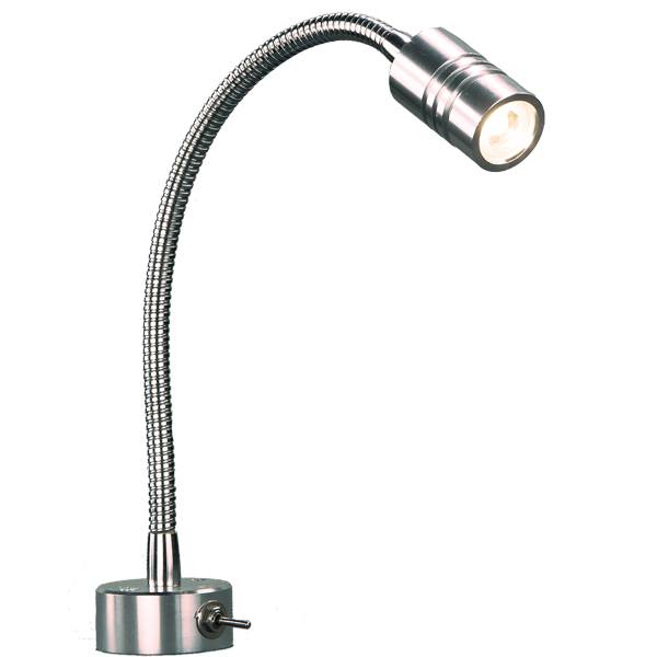 Nautecled skotlampe flex 1 monteret på væg i båd