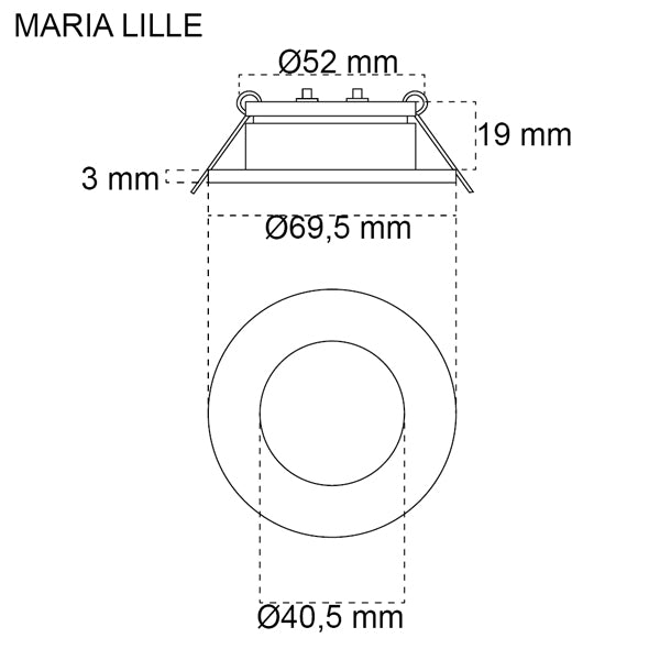 Casolux Maria lampe i brug, giver varmt lys
