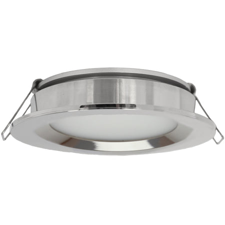 Casolux Maria stor loftlampe med stålfinish, set forfra