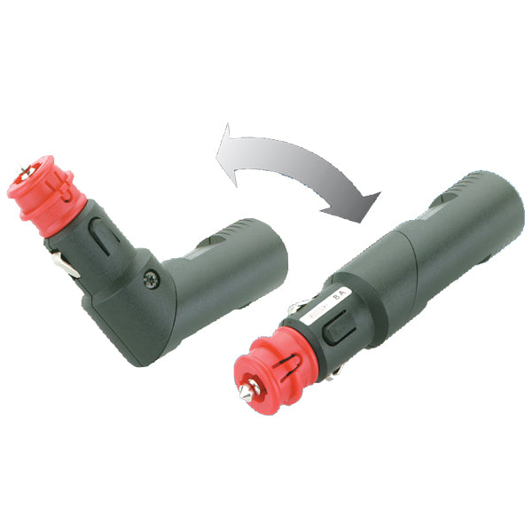 Pro Car universalstik 12/24V med sikring, set fra siden