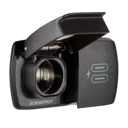 ScanStrut, Flip-Pro Multi USB-C og strømudtag set fra siden