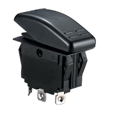 SeaTec kontakt med 2 poler, 12V max 15Amp, vist foran sort baggrund
