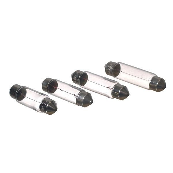 SeaTec Pinol 24V 5W pære set ovenfra med klar glaslinse.