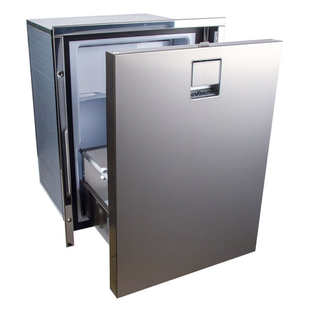 Isotherm køleskuffe set forfra med inox Clean Touch overflade