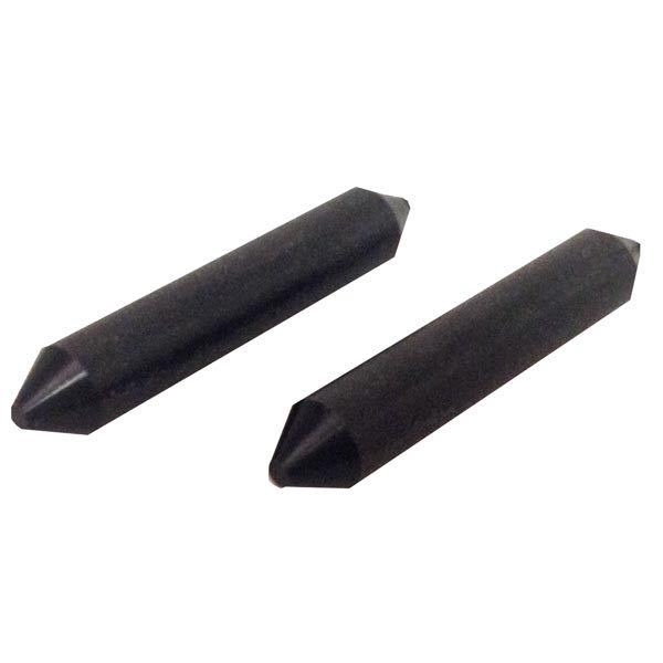 Ronstan sliderods til 85mm vogne, set forfra med detaljer og mål.