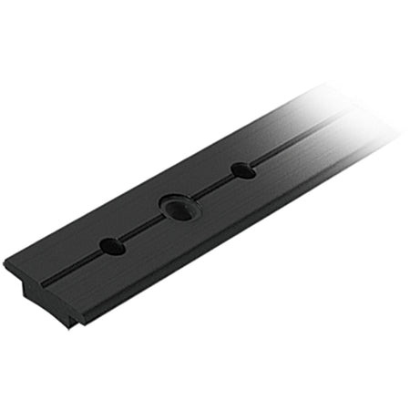 Ronstan genuaskinne sort i 25 mm bredde, set fra siden