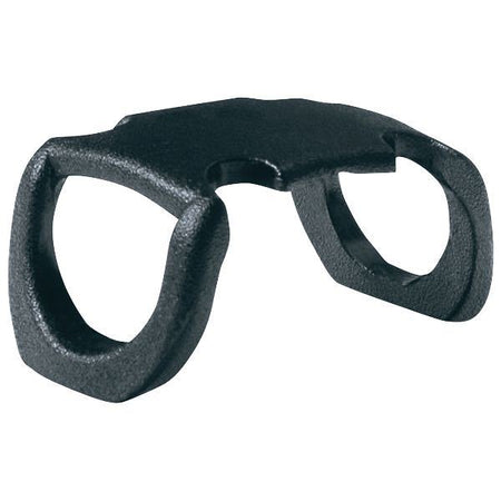 Ronstan Orbit samle clips dobbelt model 40 set fra siden, klar til montering.