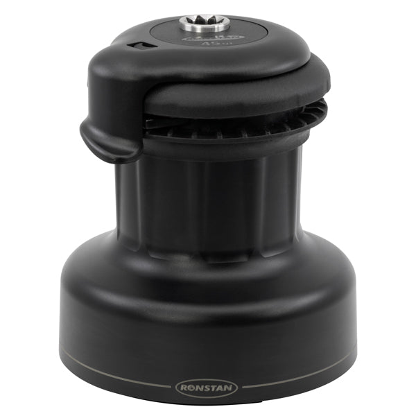 Ronstan spil 45 QT Orbit set forfra med detaljeret design.