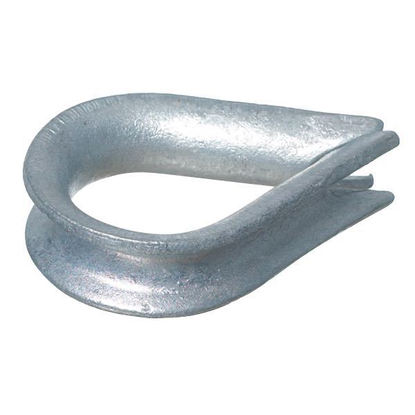 SeaTec galvaniseret 16 mm kovse, set fra siden med fokus på detaljer