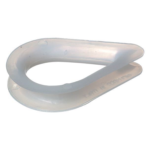 Nuova Rade Kovse nylon 14mm set fra siden, klar til montering på båd.