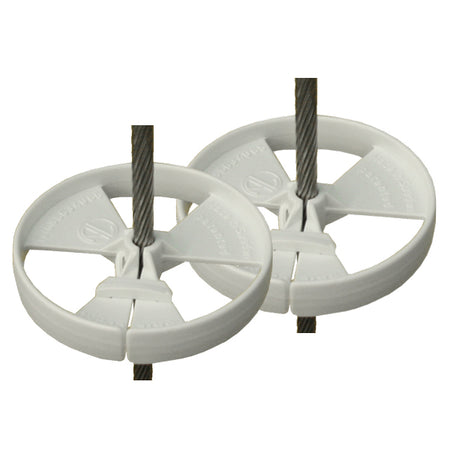 SeaTec Sailguard hjul set fra siden, med mål Ø 75 x 13 mm