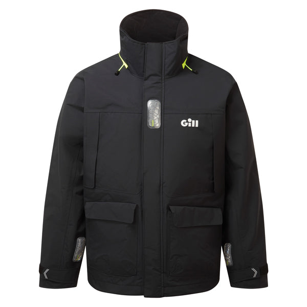 Gill OS34J Coastal jakke i sort farve set forfra
