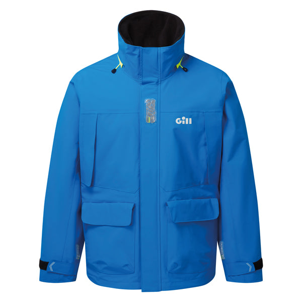 Gill OS34J Coastal jakke i blå, set forfra