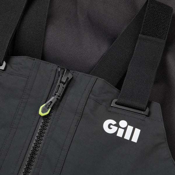 Gill OS33TW Coastal buks i sort vist fra siden med snørejustering.