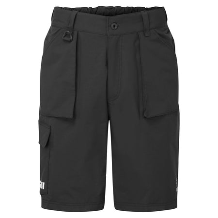 Gill OS33SH Coastal Shorts i sort, set fra fronten med detaljer.