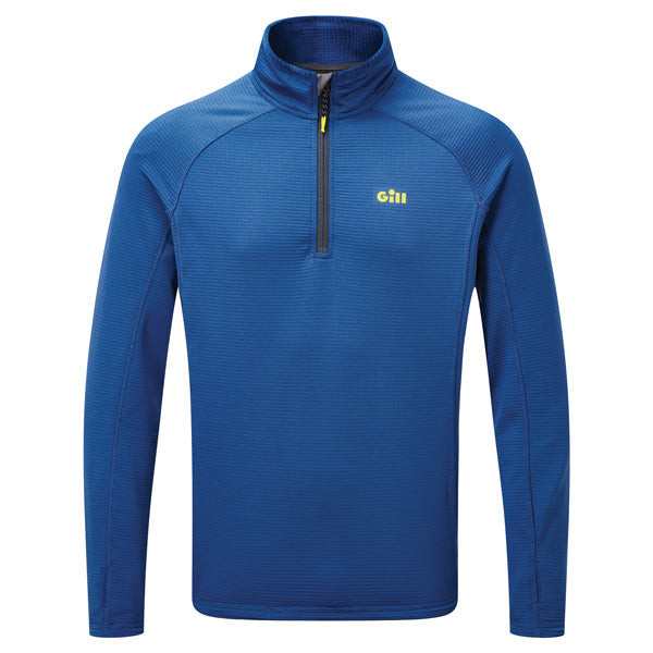 Gill 1081 4-vejs fleece med lynlås set forfra i blå