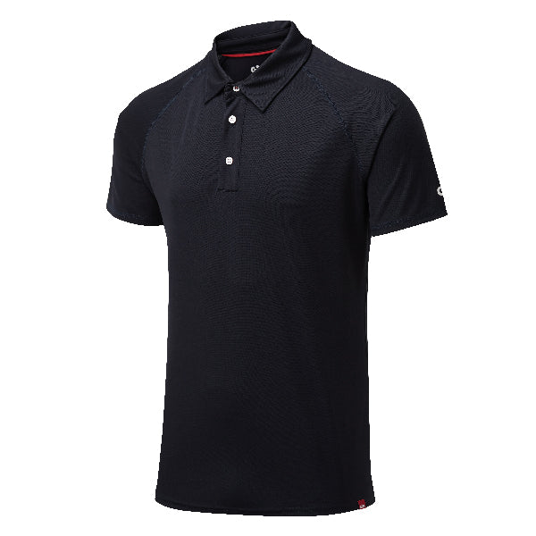 Gill UV008 herre polo i navy, set forfra med kortærmet design