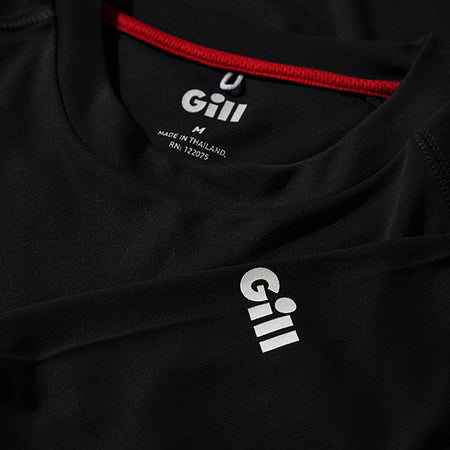 Close-up af stoffet på Gill UV Tec T-shirt, åndbart og komfortabelt
