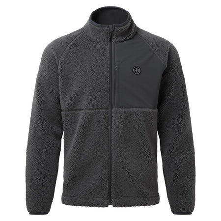 Gill 1704 Cromerty fleece jakke i grå set forfra, størrelse M.