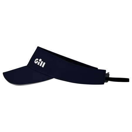 Gill Regatta solskygge i navy set fra siden med justerbar rem.