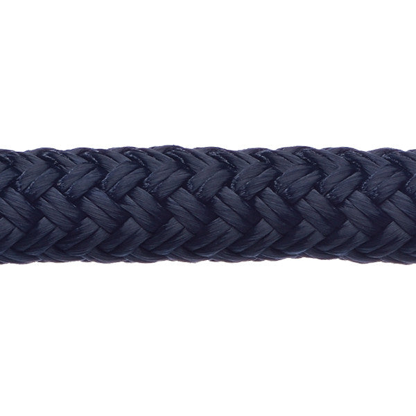 Robline Rio fortøjningsline 20mm i navy farve, set fra siden.