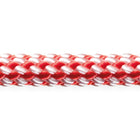 Robline Dinghy Control 6mm i hvid og rød, 1 mtr. lang line til bådudstyr.