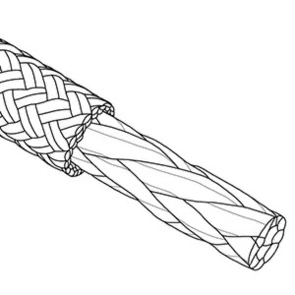 Robline Globe Pro Robtec fald monteret på en båd, klar til brug.