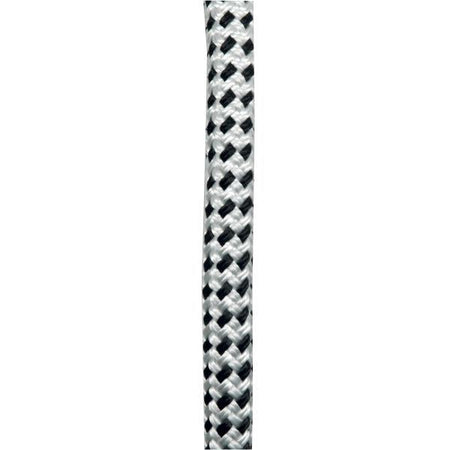 Robline fortøjningstov i hvid og sort, 18mm tykt, 6 meter langt.