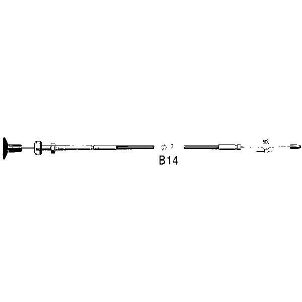 Ultraflex stopkabel 22 fod set fra siden med kabelrulle.